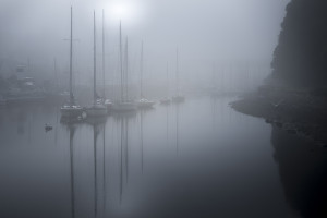 Exposition Arnaud Carette-reflets de brumes paysages marin de Douarnenez