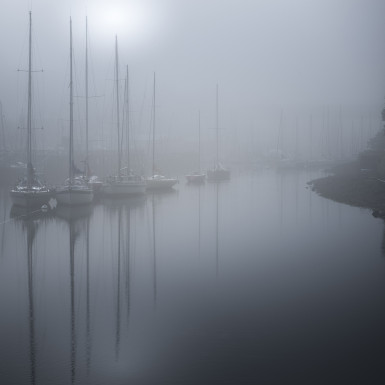 Exposition Arnaud Carette-reflets de brumes paysages marin de Douarnenez